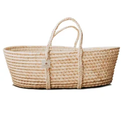 Cradles|Bassinets-MustBeBaby Rattan Basket