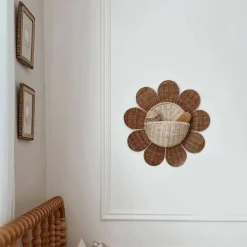 Storage|Wall Decor-Olli Ella Rattan Daisy Wall Basket