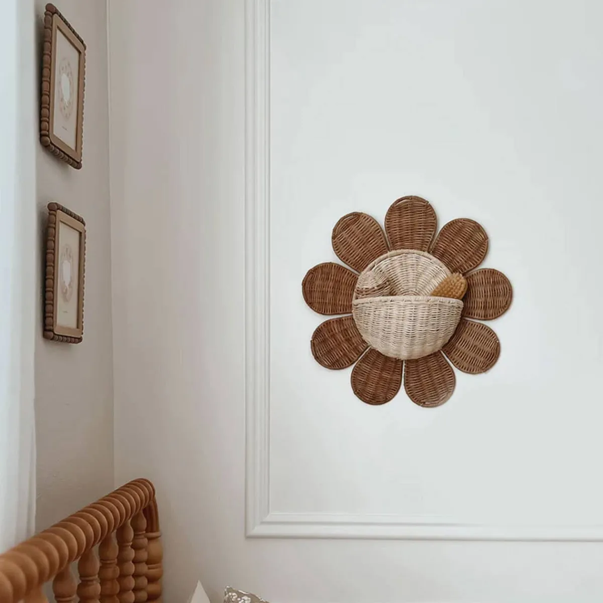 Storage|Wall Decor-Olli Ella Rattan Daisy Wall Basket