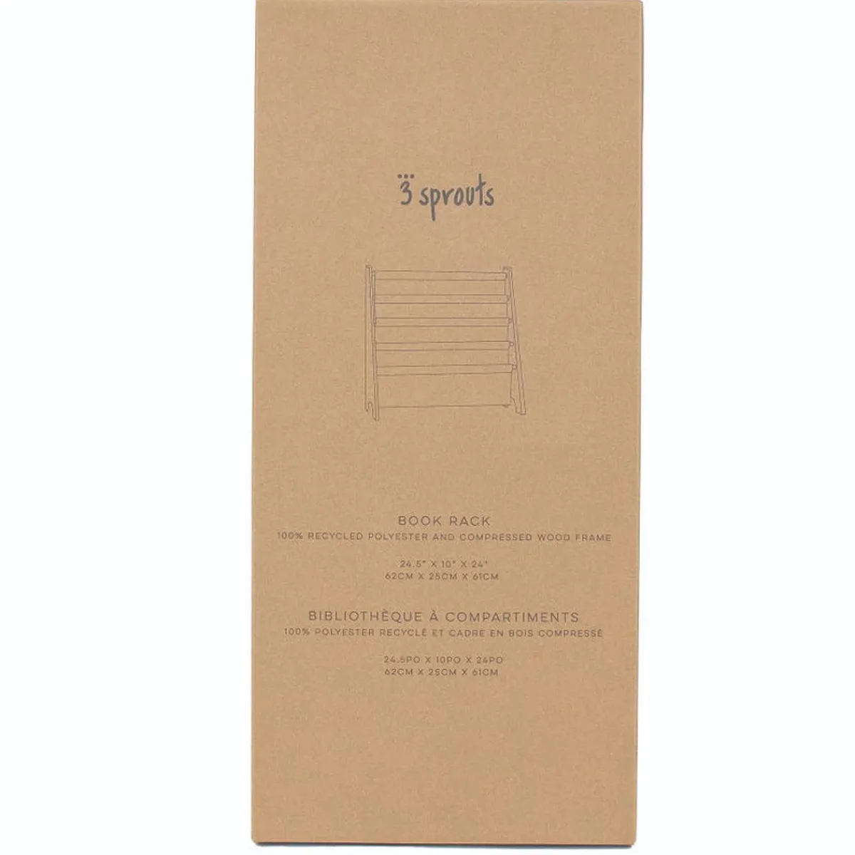 Storage|Bookshelves-3 Sprouts Recycled Fabric Book Rack