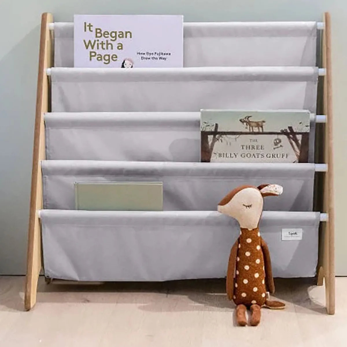 Storage|Bookshelves-3 Sprouts Recycled Fabric Book Rack