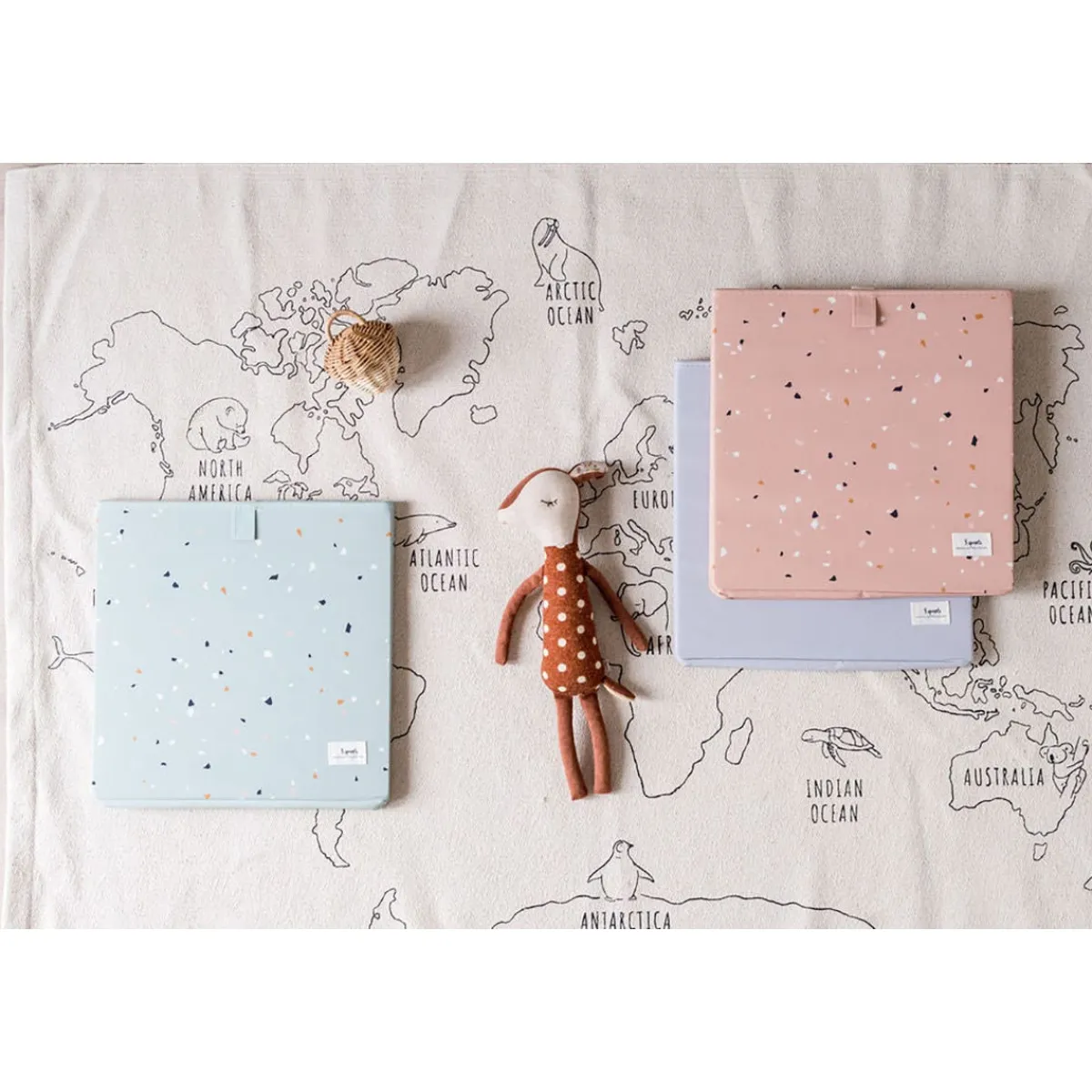 Storage|Toy Boxes-3 Sprouts Recycled Fabric Storage Box