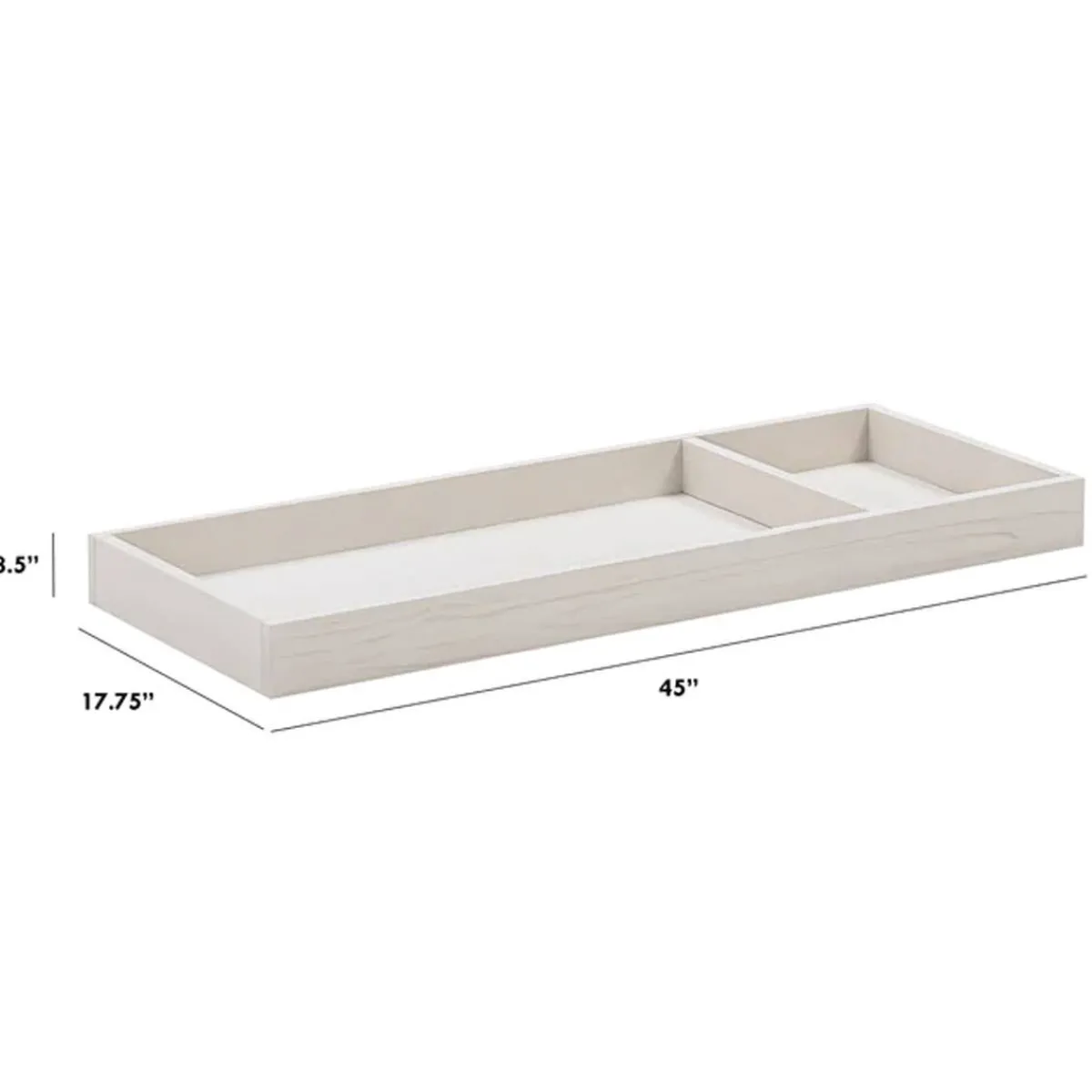 Change Trays + Pads|Change Tables-Monogram by Namesake Removable Changing Tray (Distressed)