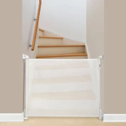 Baby Gates + Babyproofing-KidCo Retractable Safeway Gate - White