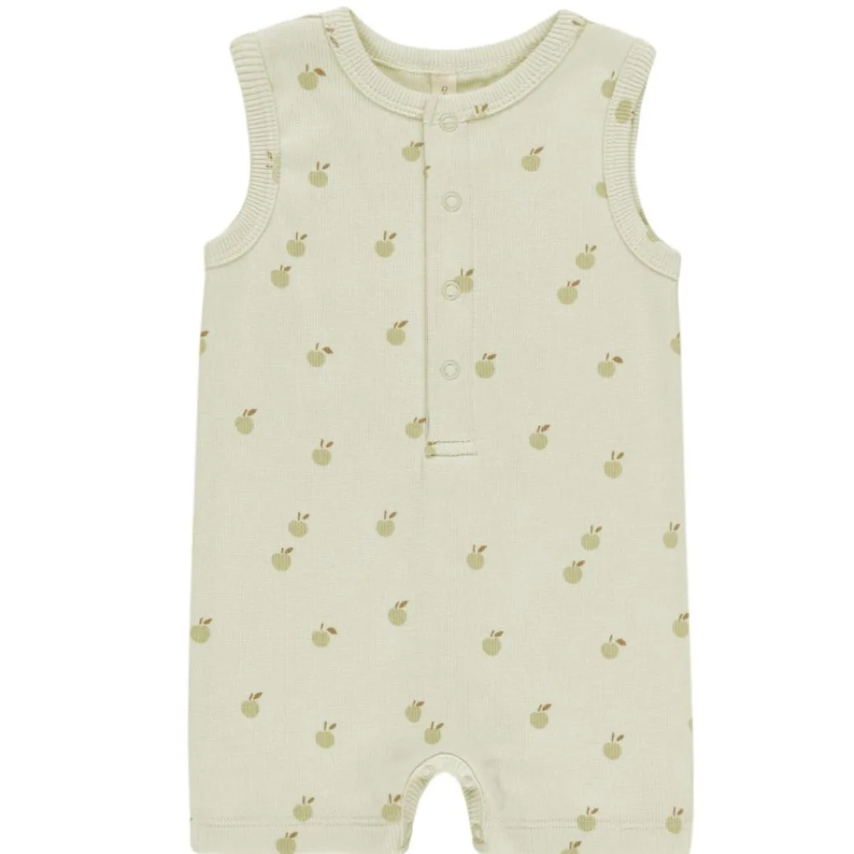 Rompers-Quincy Mae Ribbed Henley Romper