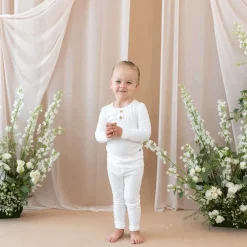 Pajamas-Kyte Baby Ribbed Henley Set