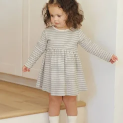Skirts|Dresses-Quincy Mae Ribbed Long Sleeve Dress