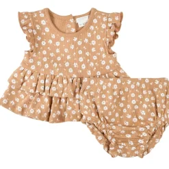 Skirts|Dresses-Firsts by Petit Lem Ribbed Outfit 2 Piece Set