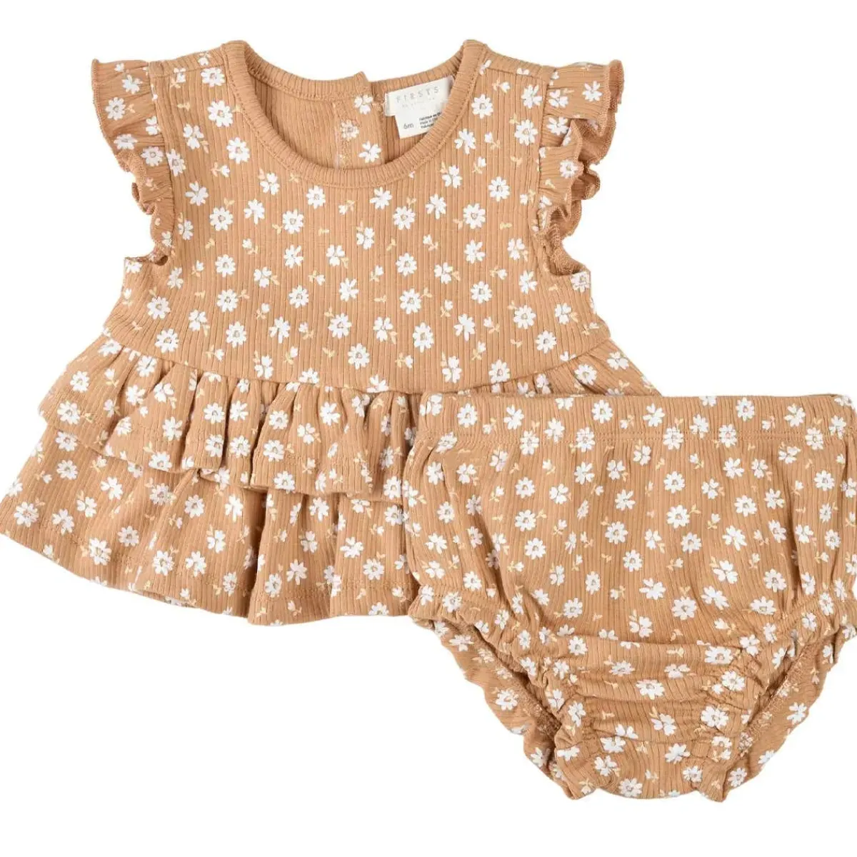Skirts|Dresses-Firsts by Petit Lem Ribbed Outfit 2 Piece Set