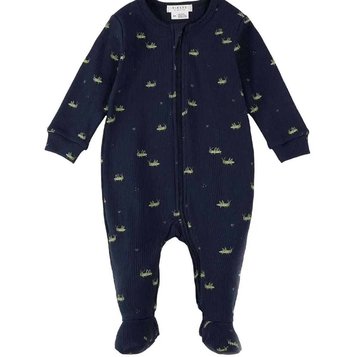 Onesies|Sleepers-Firsts by Petit Lem Ribbed Sleeper