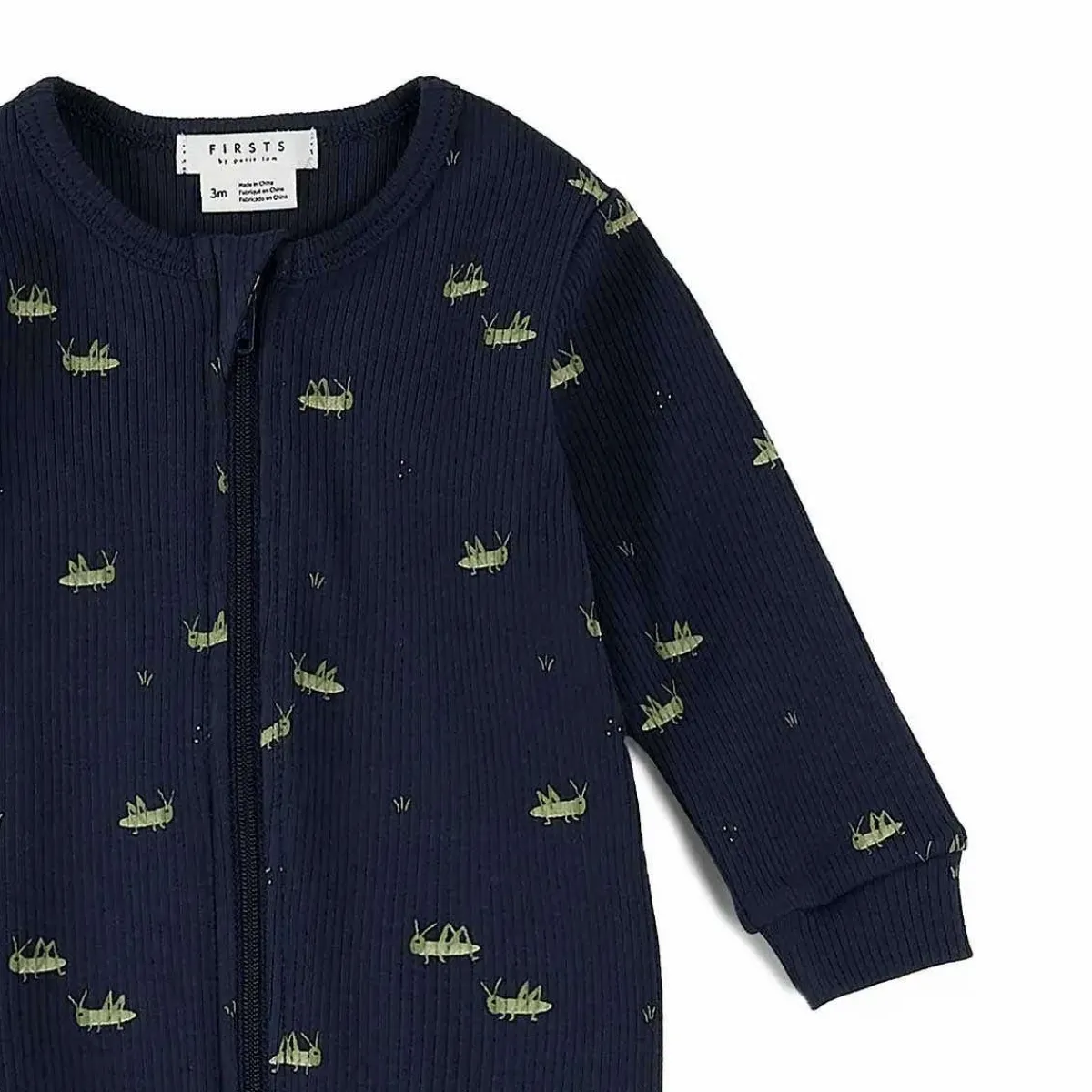 Onesies|Sleepers-Firsts by Petit Lem Ribbed Sleeper