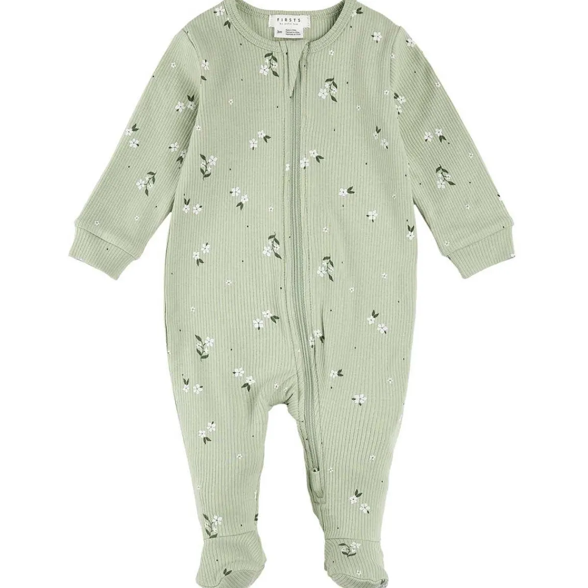 Onesies|Sleepers-Firsts by Petit Lem Ribbed Sleeper