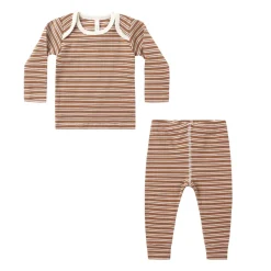 Pajamas-Quincy Mae Ribbed Tee & Legging Set