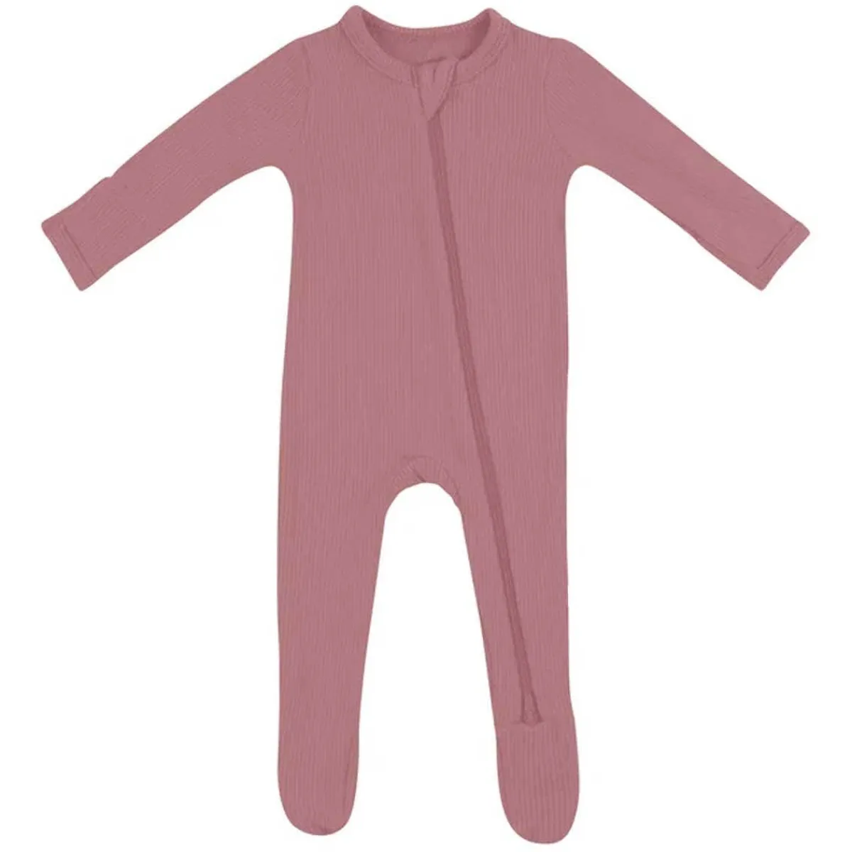 Onesies|Sleepers-Kyte Baby Ribbed Zippered Footie