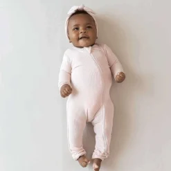 Rompers-Kyte Baby Ribbed Zippered Romper
