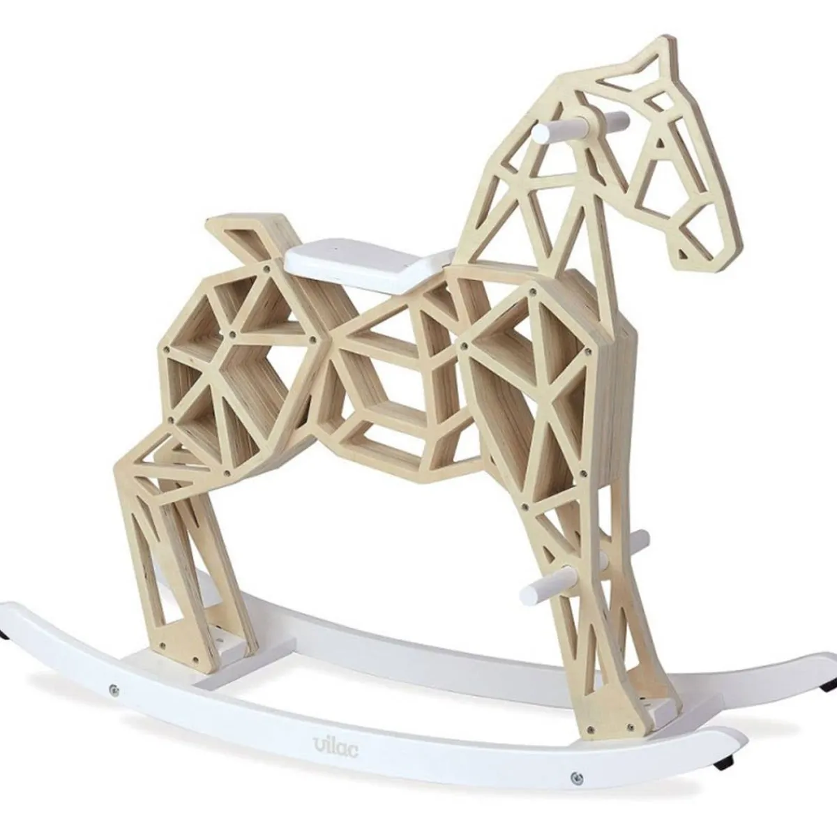 Ride-On Toys|Wooden Toys-Vilac Ride-On Diamond Rocking Horse