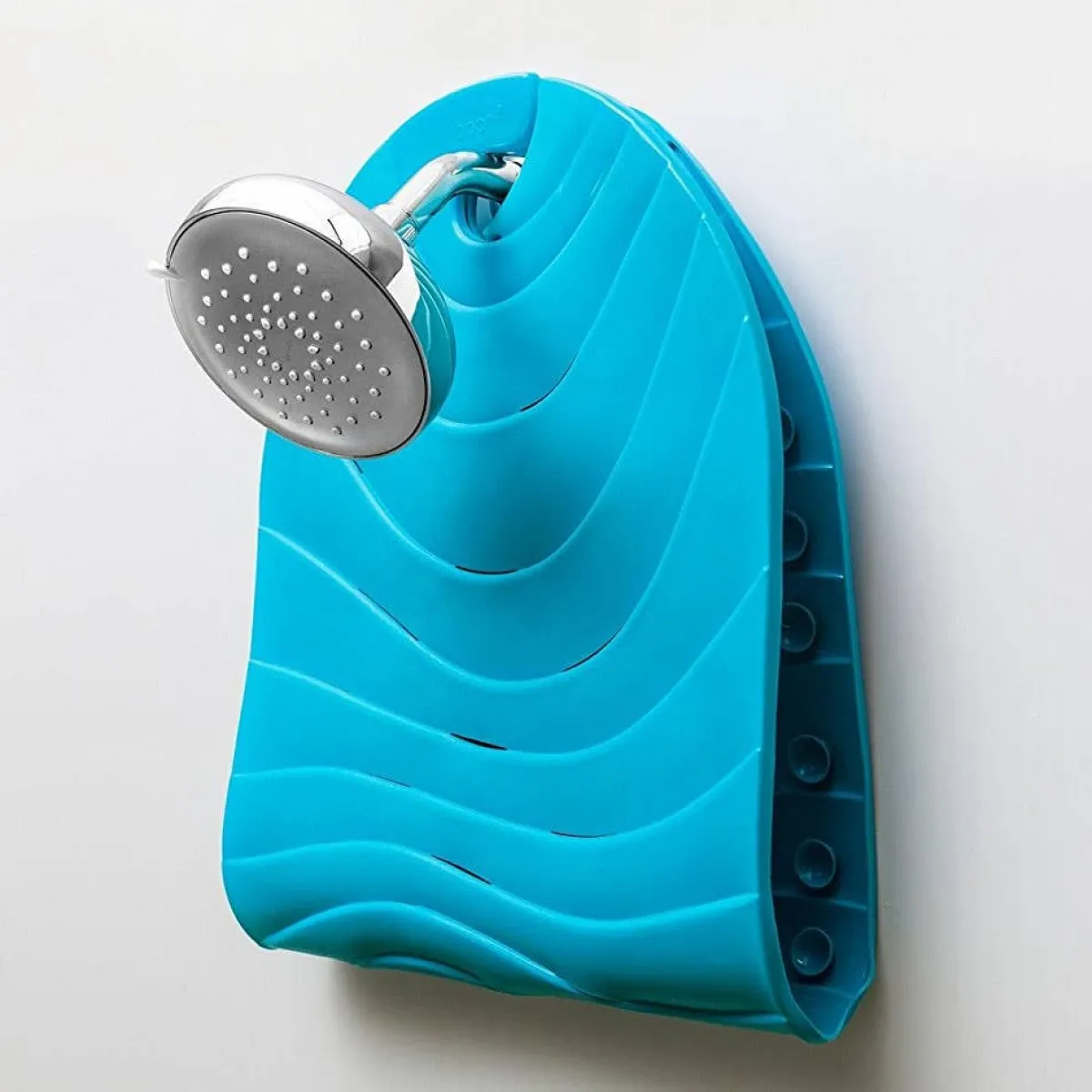 Non-Slip Bath Mats-Boon Inc. Ripple Bath Mat Blue