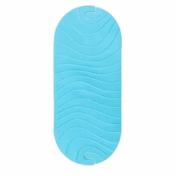 Non-Slip Bath Mats-Boon Inc. Ripple Bath Mat Blue