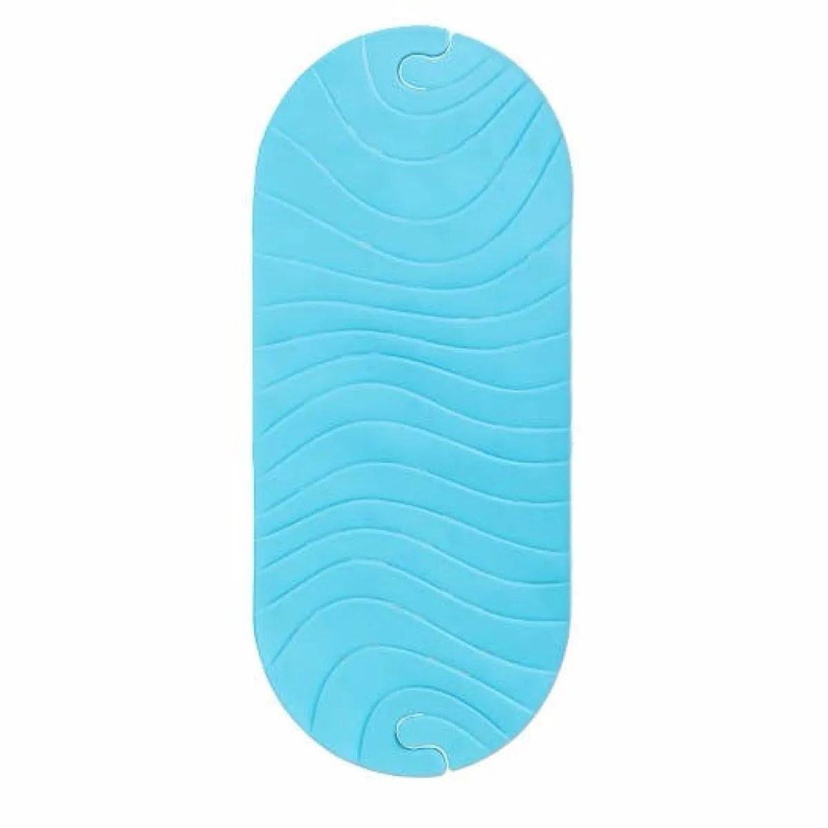 Non-Slip Bath Mats-Boon Inc. Ripple Bath Mat Blue