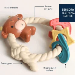 Teethers|Pacifiers + Clips-Itzy Ritzy Ritzy Rattle Silicone Teether