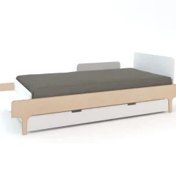 Twin Beds + Trundles-Oeuf River Trundle Bed