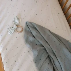 Crib Fitted Sheets-Pehr Rocketman Crib Sheet