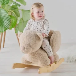 Ride-On Toys|Wooden Toys-Nattou Rocking Animal (Teddy)