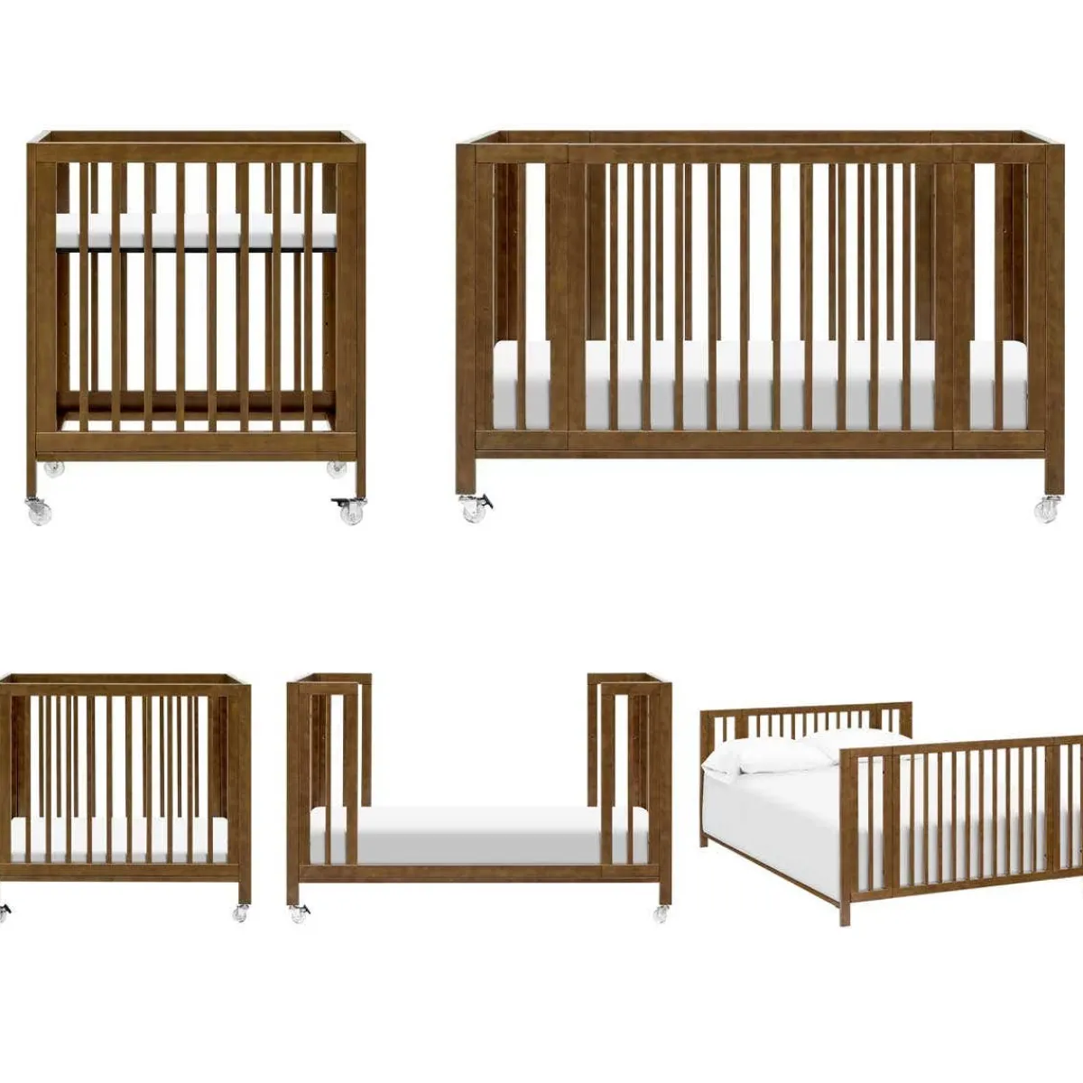 Convertible Cribs-Babyletto Rolli 9-in-1 All-Stages Crib