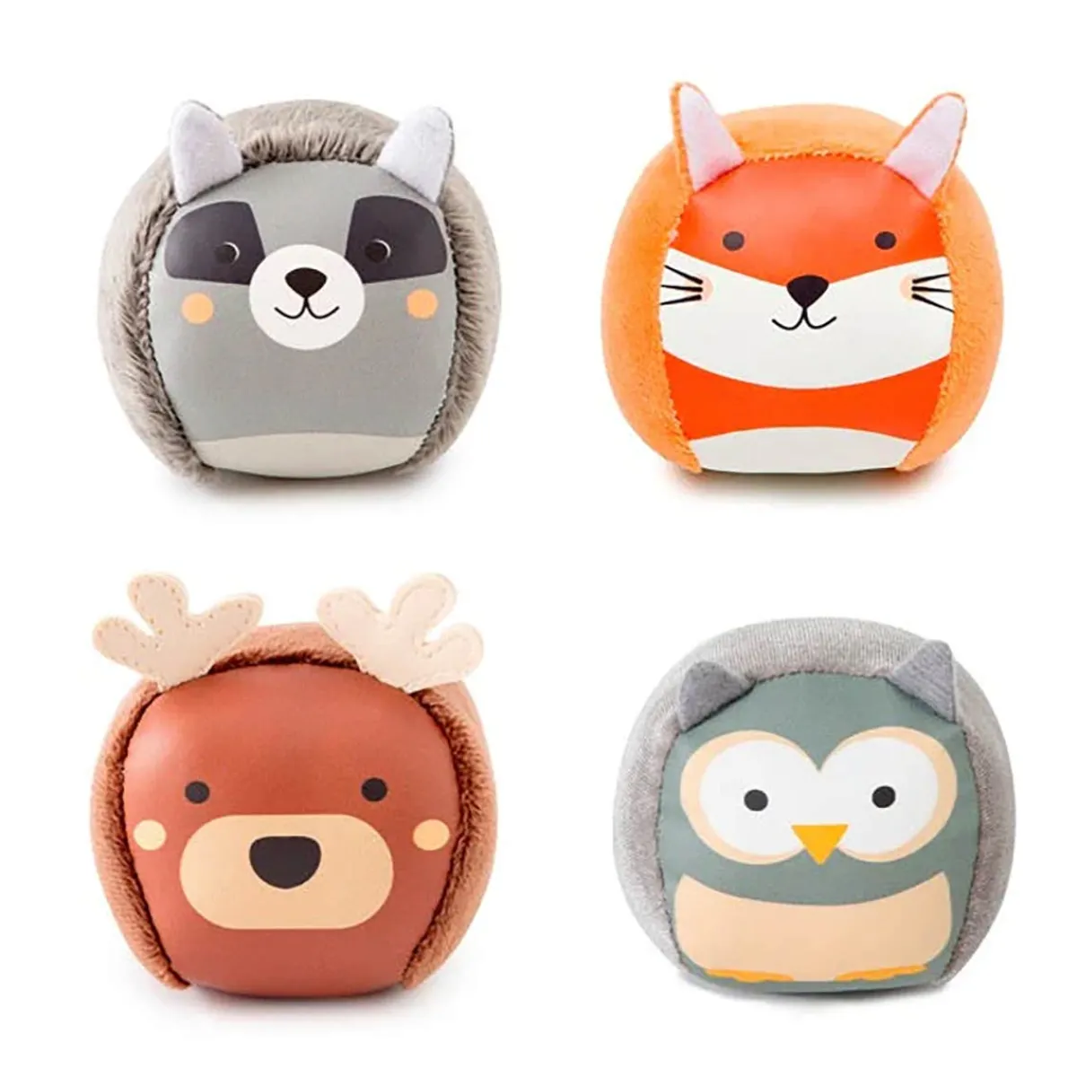 Play + Learn Toys|Grasping Toys-Little Big Friends Roly Poly Balls (Set of 4)