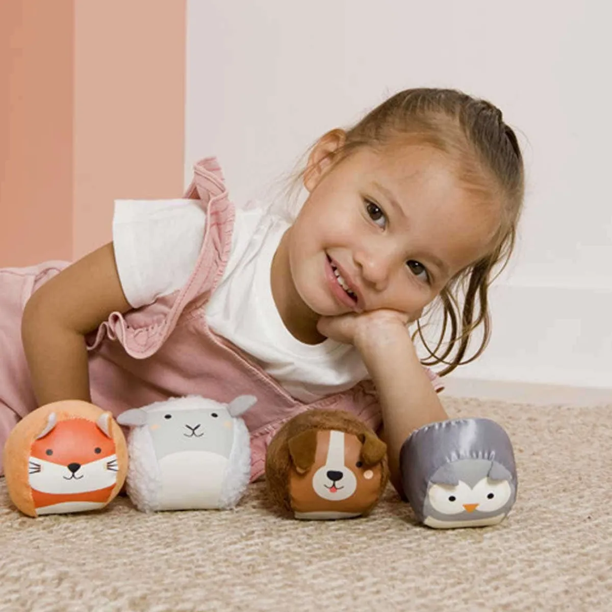 Play + Learn Toys|Grasping Toys-Little Big Friends Roly Poly Balls (Set of 4)