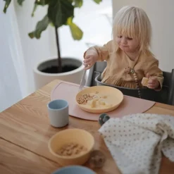 Kids Plates + Bowls-Mushie Round Dinnerware Plates (2 Pack)