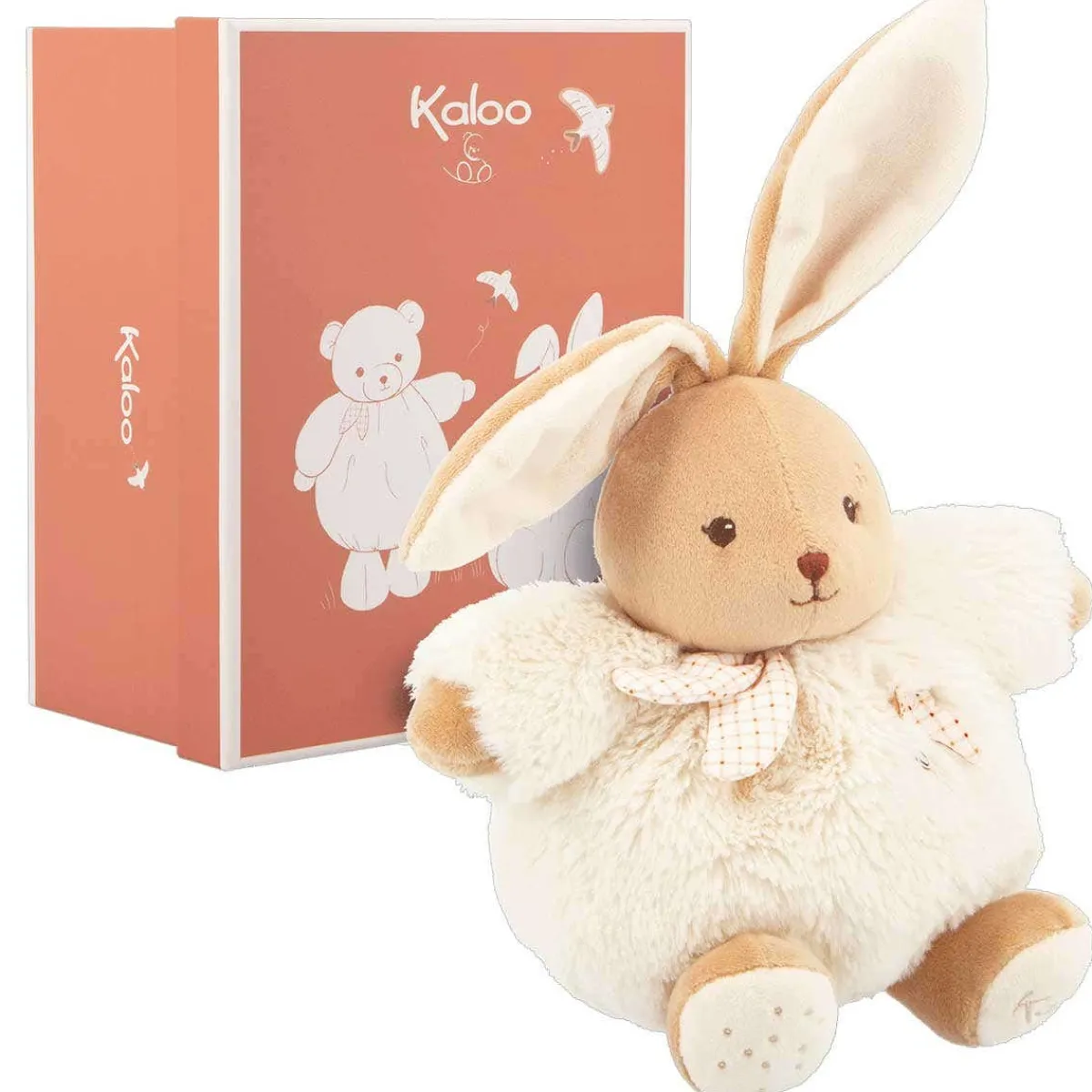 Plush Animals-Kaloo Round Rabbit