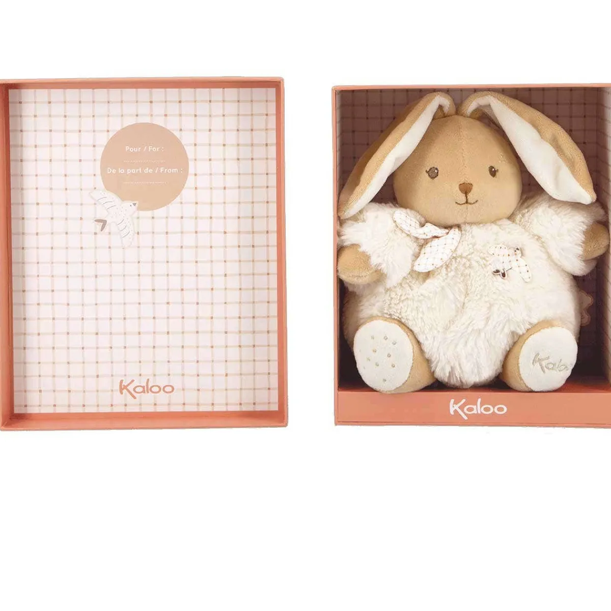 Plush Animals-Kaloo Round Rabbit