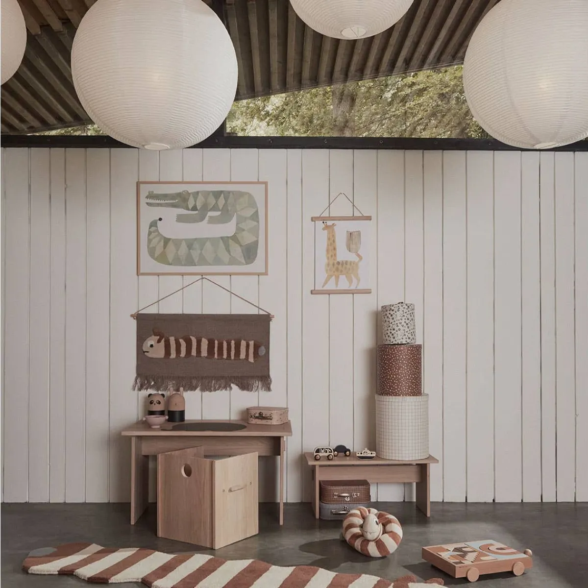 Storage|Toy Boxes-OYOY Round Storage Box (Set of 3)