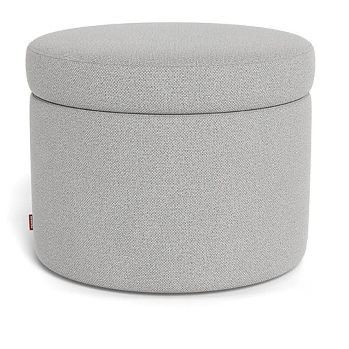 Ottomans-Monte Design Round Storage Ottoman - Fabric