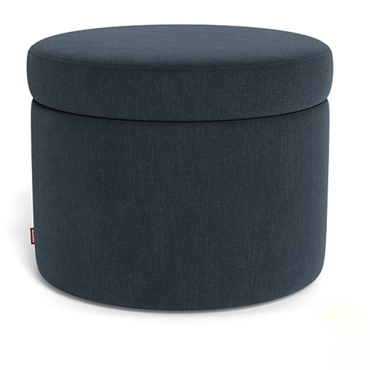 Ottomans-Monte Design Round Storage Ottoman - Fabric