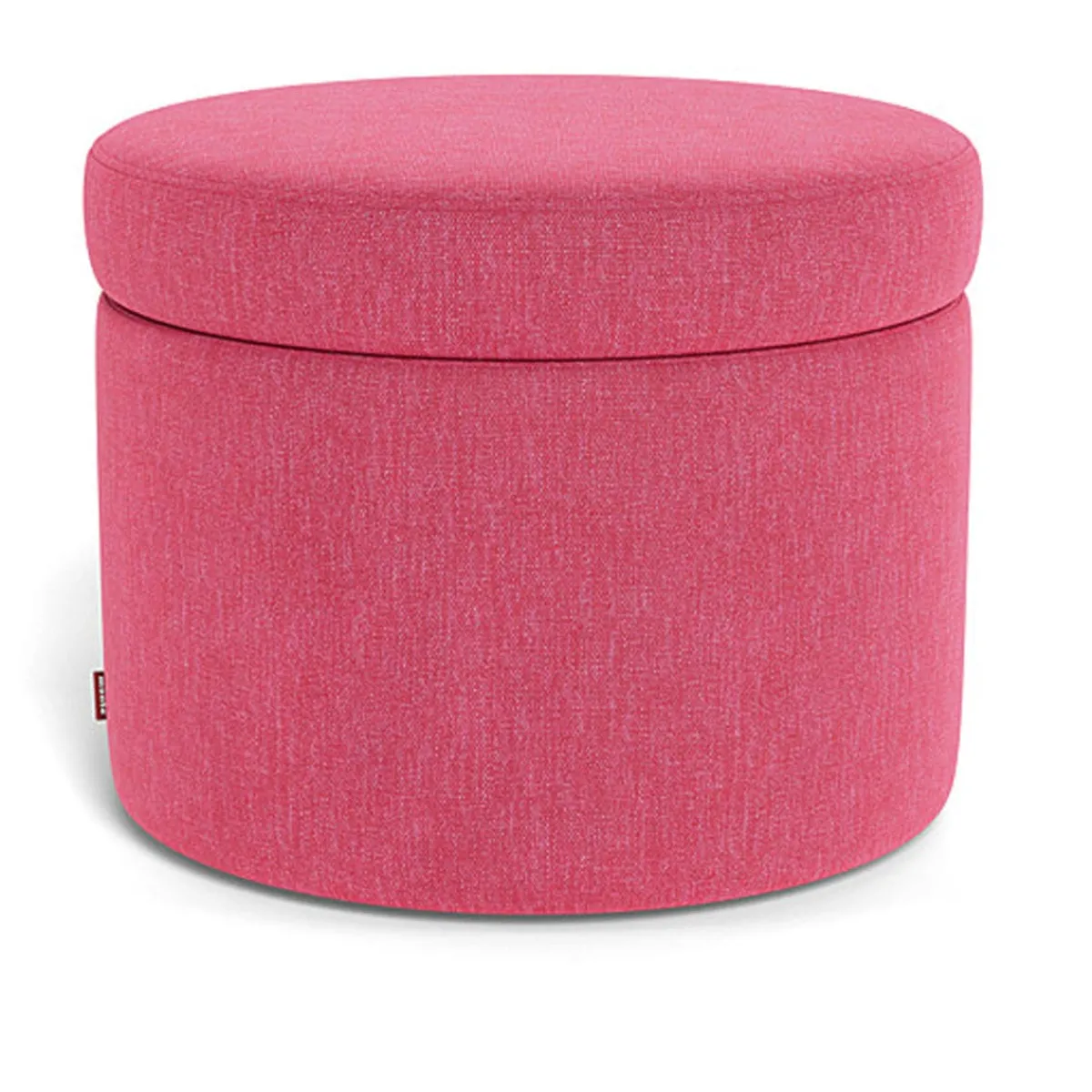 Ottomans-Monte Design Round Storage Ottoman - Fabric