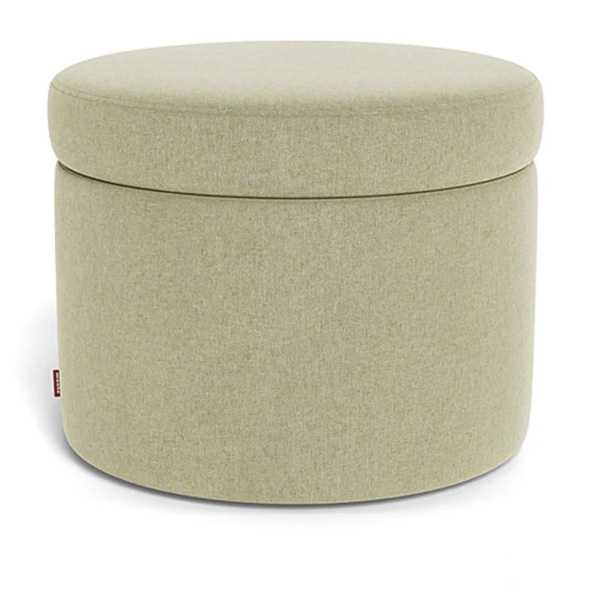 Ottomans-Monte Design Round Storage Ottoman - Fabric