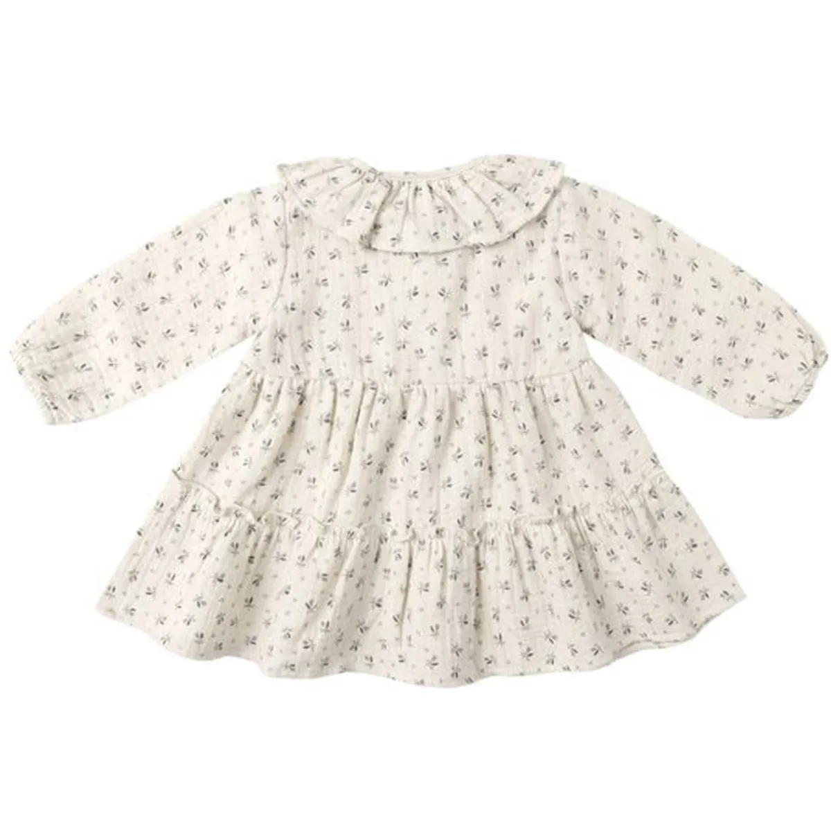 Soft Soles|Perforated Sneakers-Quincy Mae Ruffle Collar Button Dress