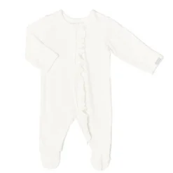 Onesies|Sleepers-Coccoli Ruffle Zipper Footie