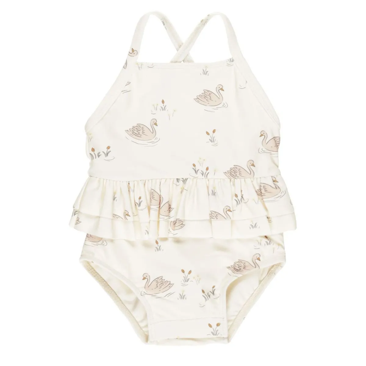 Swimwear-Quincy Mae Ruffled One-Piece Swimsuit