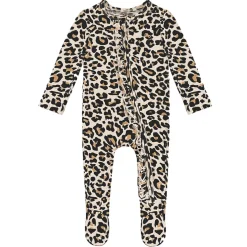 Onesies|Sleepers-Posh Peanut Ruffled Zippered Footie