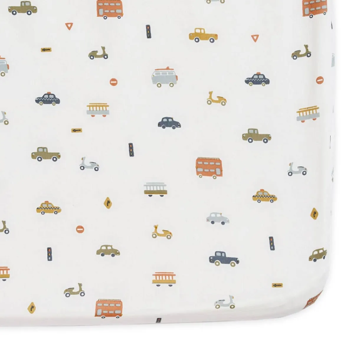 Crib Fitted Sheets-Pehr Rush Hour Crib Sheet