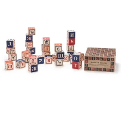 Wooden Toys|Blocks + Shape Sorters-Uncle Goose Russian ABC Blocks