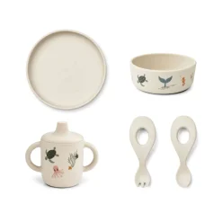 Feeding Sets-Liewood Ryle Printed Tableware
