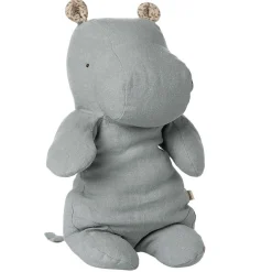 Plush Animals-Maileg Safari Friends - Hippo (Medium) - Blue Grey