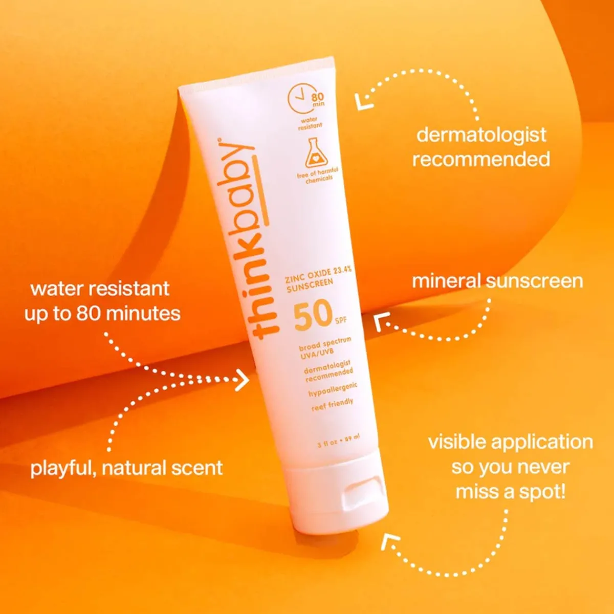 Sunscreen-Thinkbaby Safe Sunscreen (3 oz)