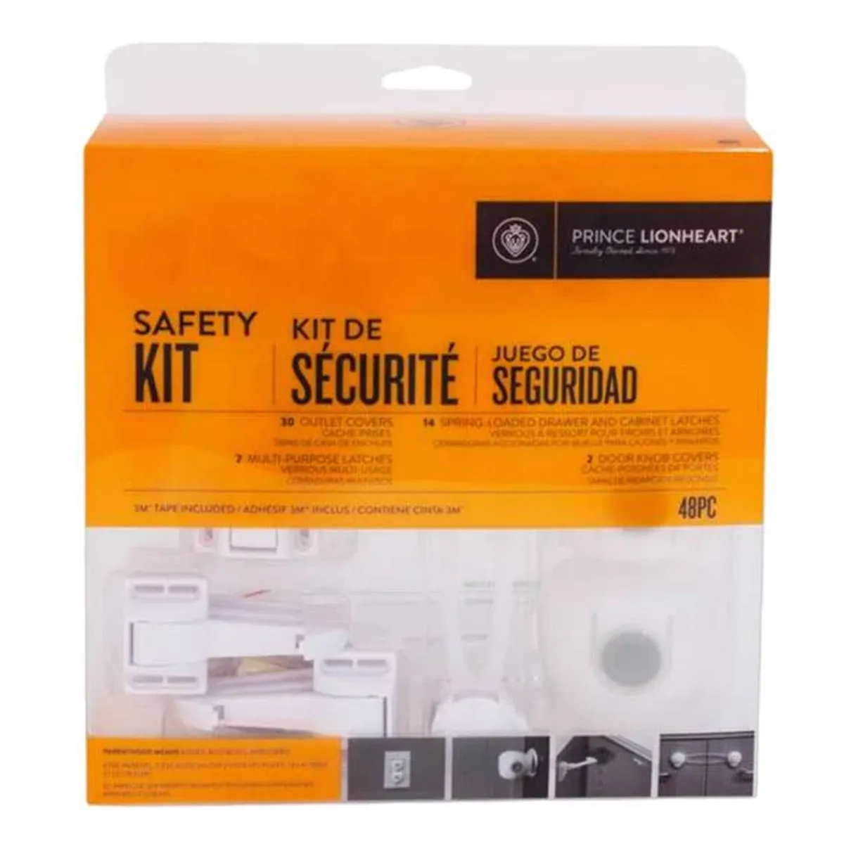 Baby Gates + Babyproofing-Prince Lionheart Safety Kit (48 Pieces)