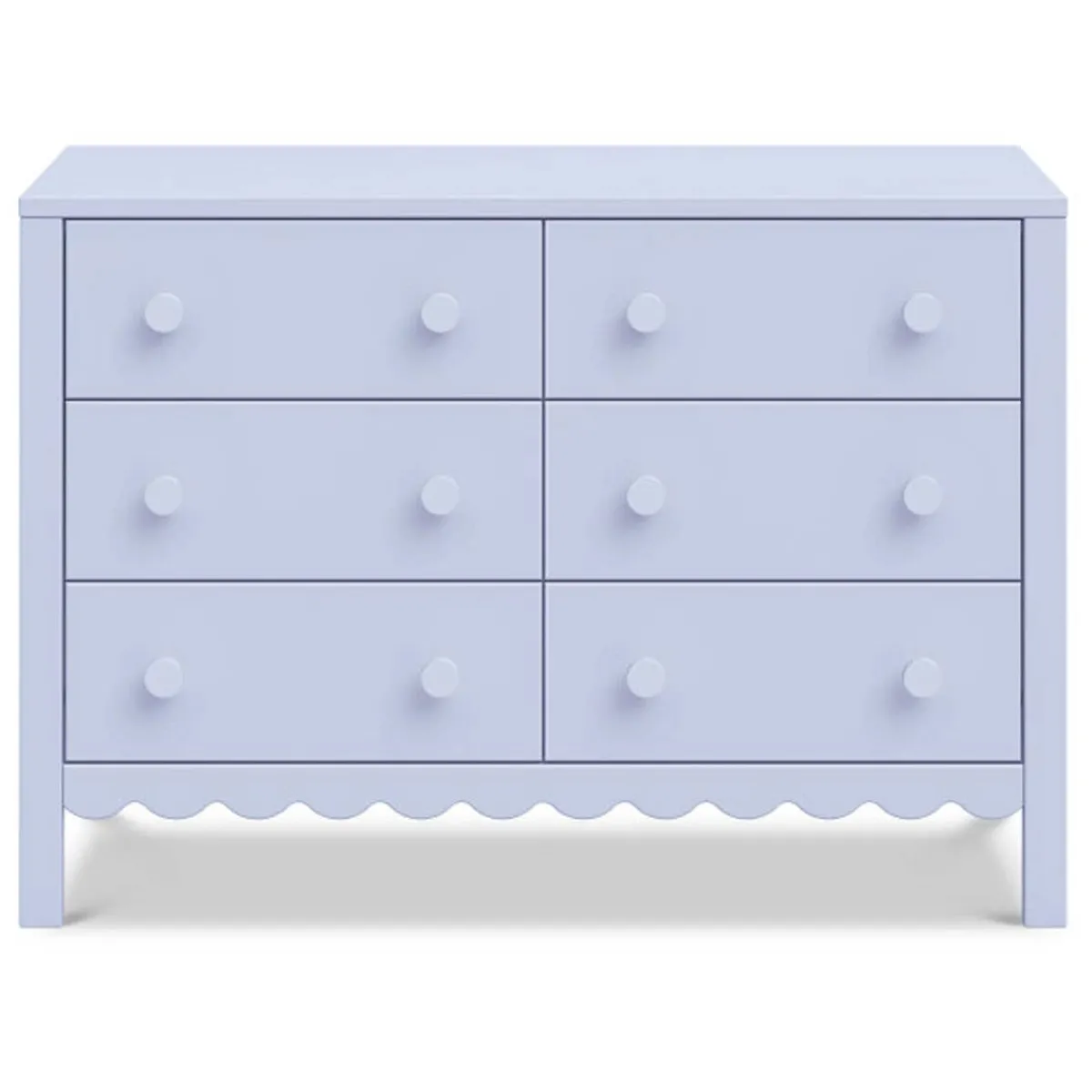Dressers-DaVinci Sammy Scallop 6 Drawer Dresser