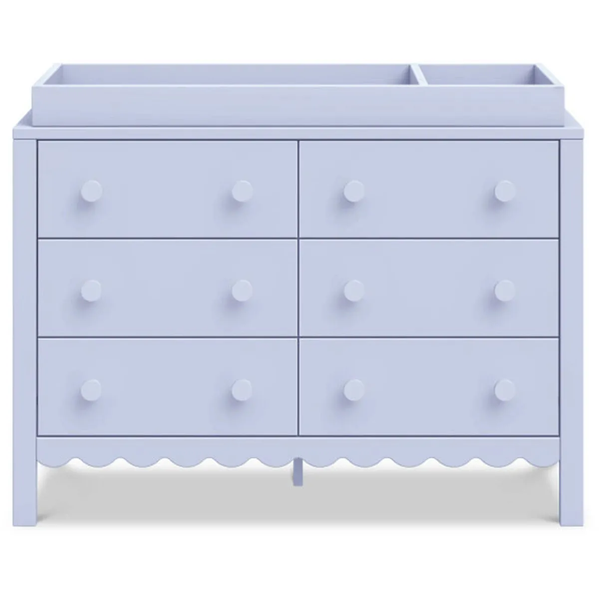 Dressers-DaVinci Sammy Scallop 6 Drawer Dresser